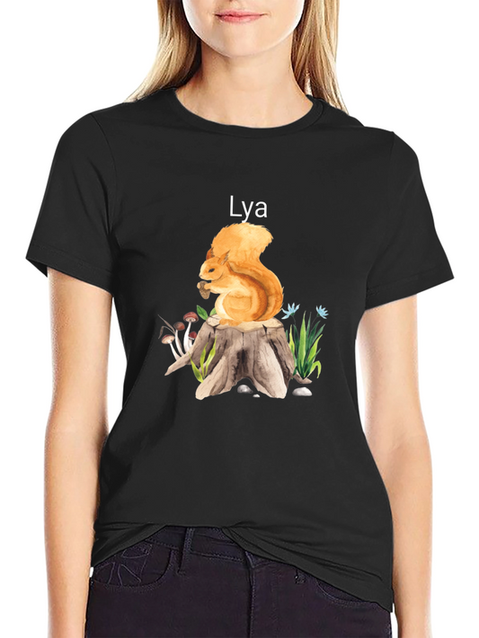 Squirrel Stump Tee - Lya Nature Lover Shirt