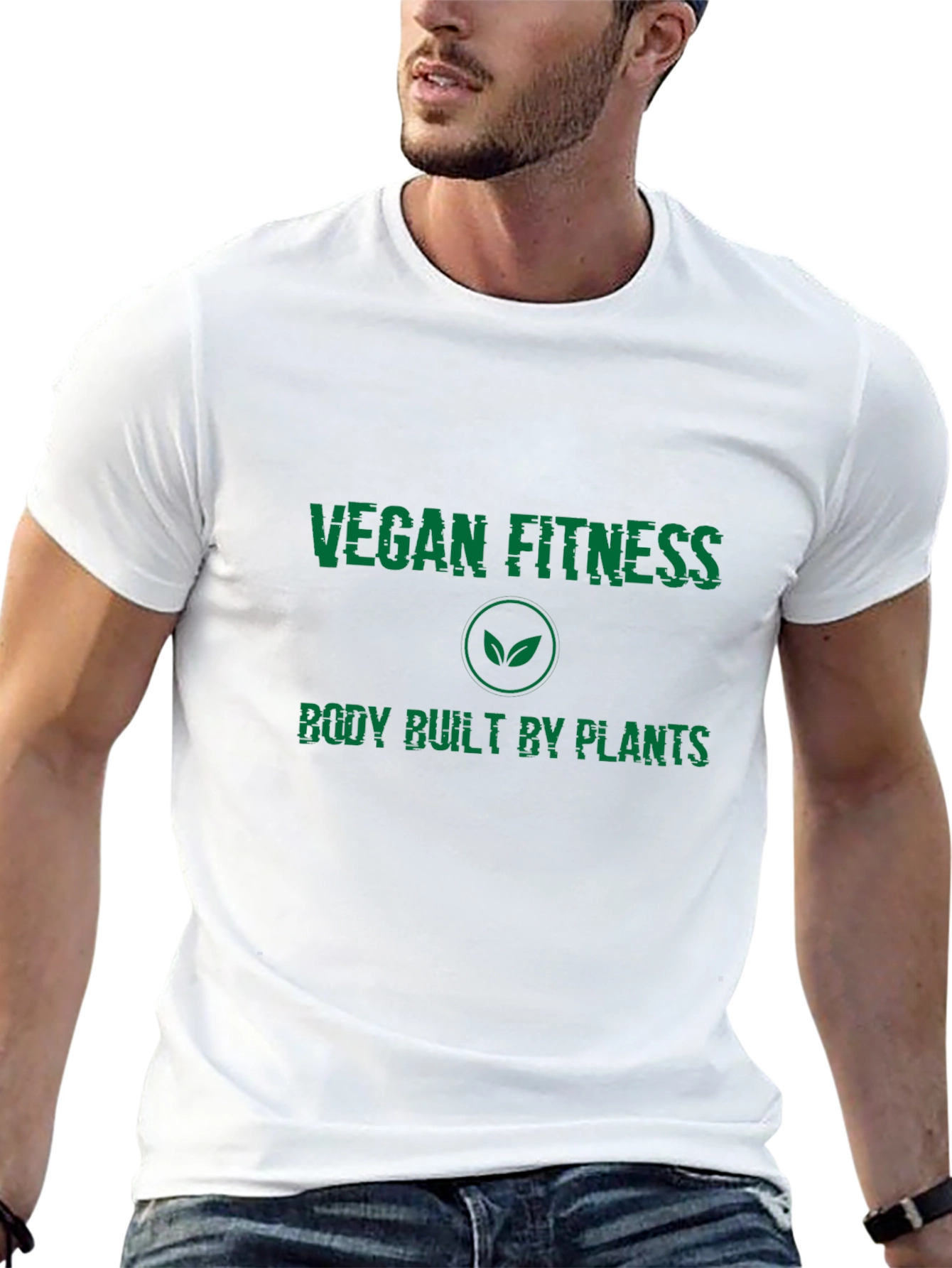 Vegan Fitness T-Shirt - Body Built by Plants