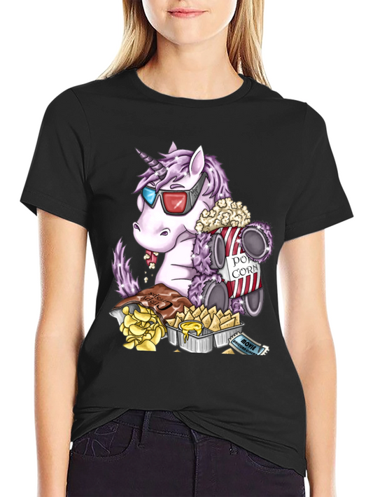 Unicorn Movie Night Graphic Tee