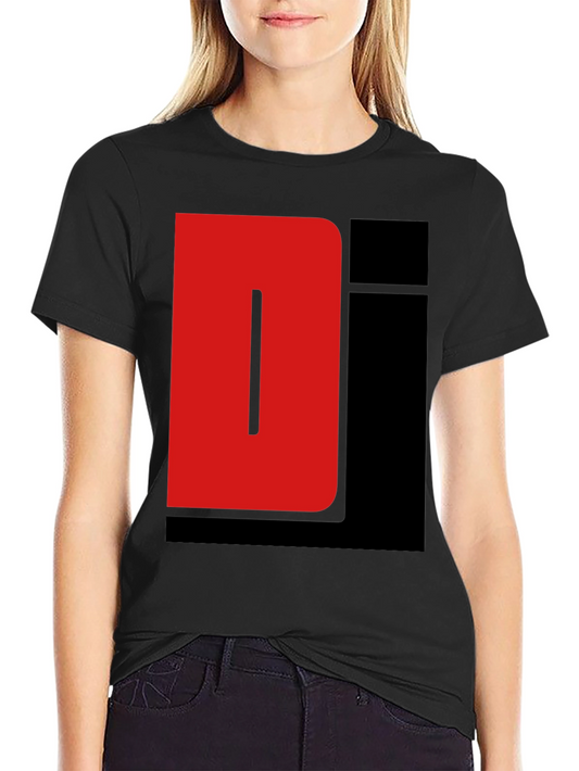 Red and Black Graphic Tee Shirt