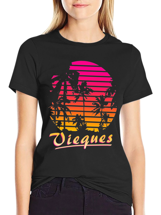 Vieques Retro Sunset T-Shirt