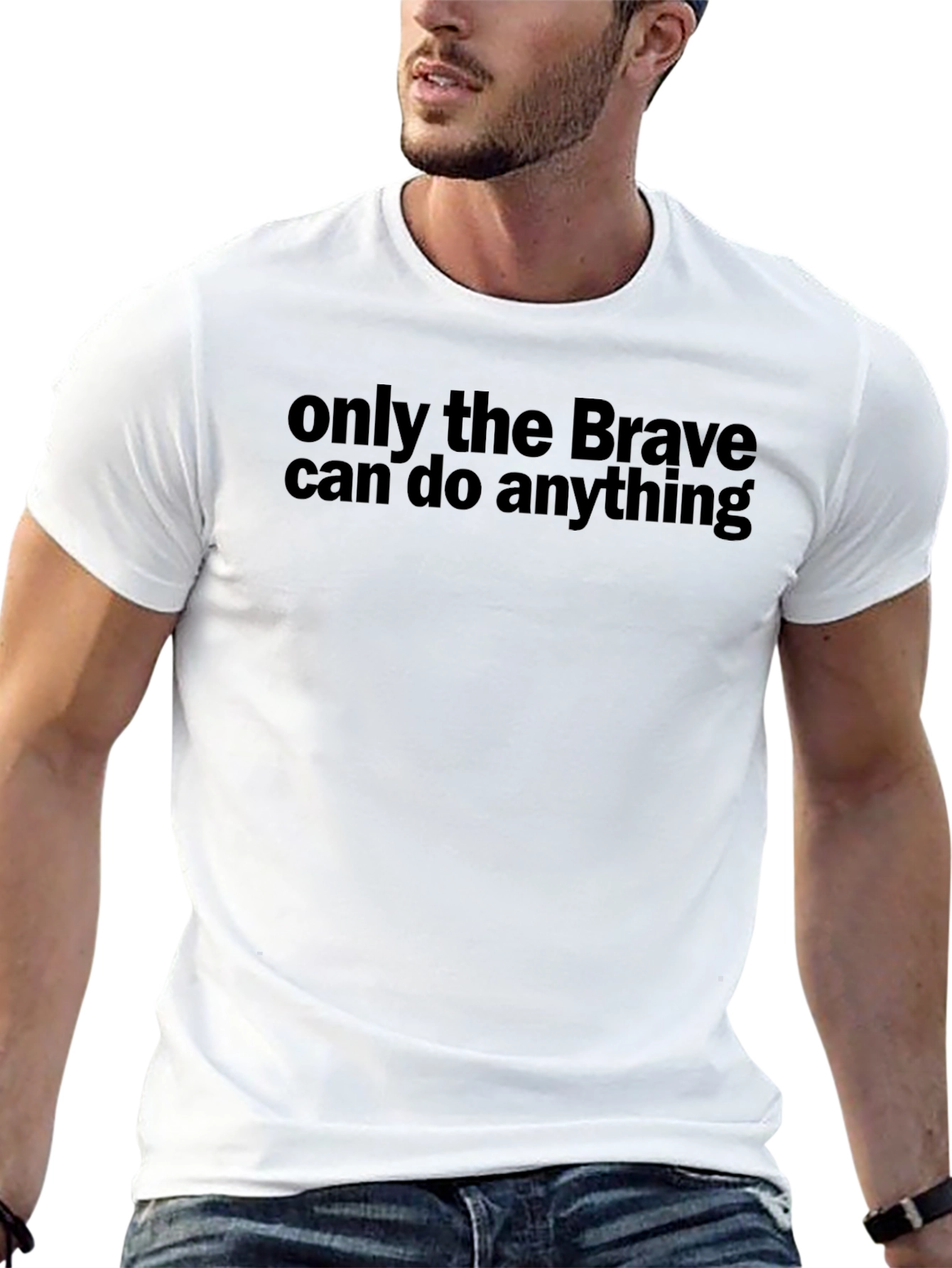 Brave Statement Graphic T-Shirt