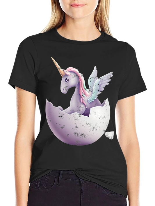 Unicorn Egg Graphic Tee - Fantasy T-Shirt
