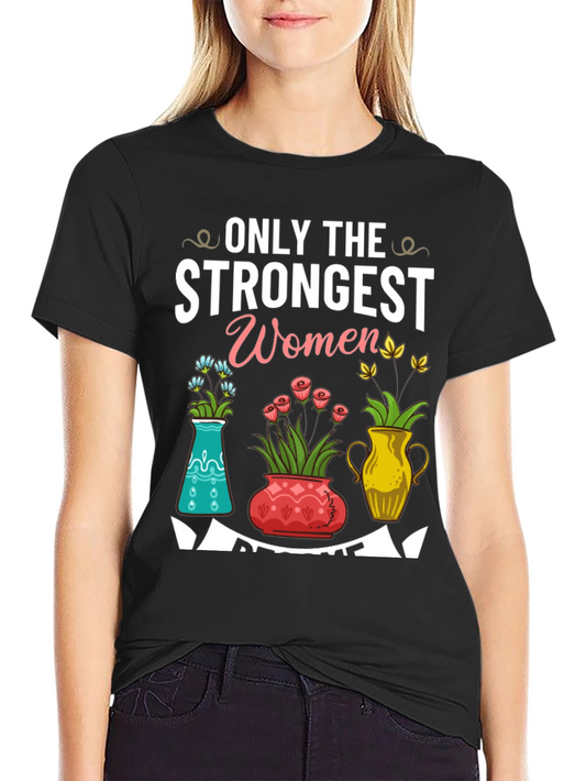 Strongest Women Floral T-Shirt