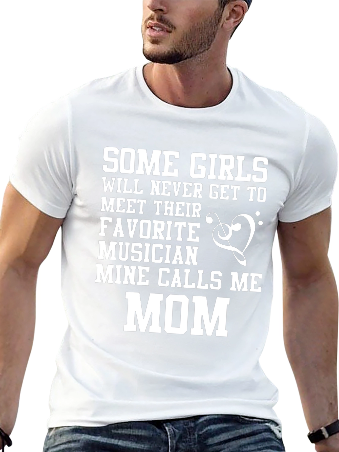 Musician Mom Graphic T-Shirt - Black Cotton Tee