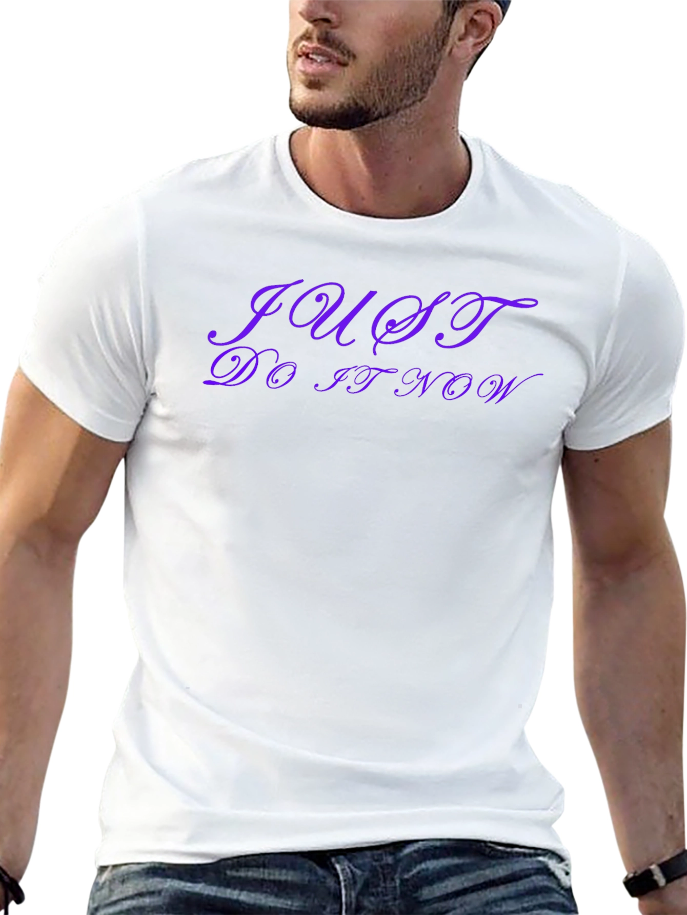 Just Do It Now Black T-Shirt - Motivation