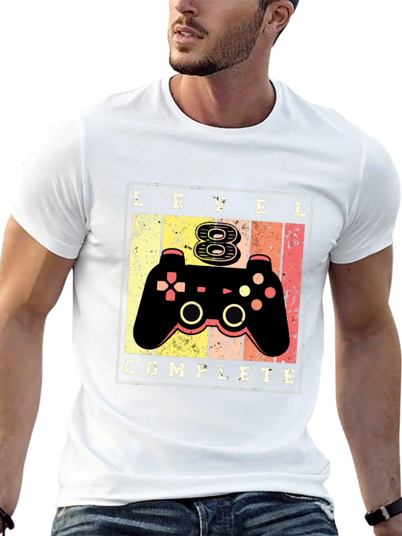 Level 8 Complete Gamer T-Shirt - Birthday Gift
