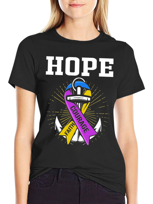 Hope Faith Courage Graphic T-Shirt