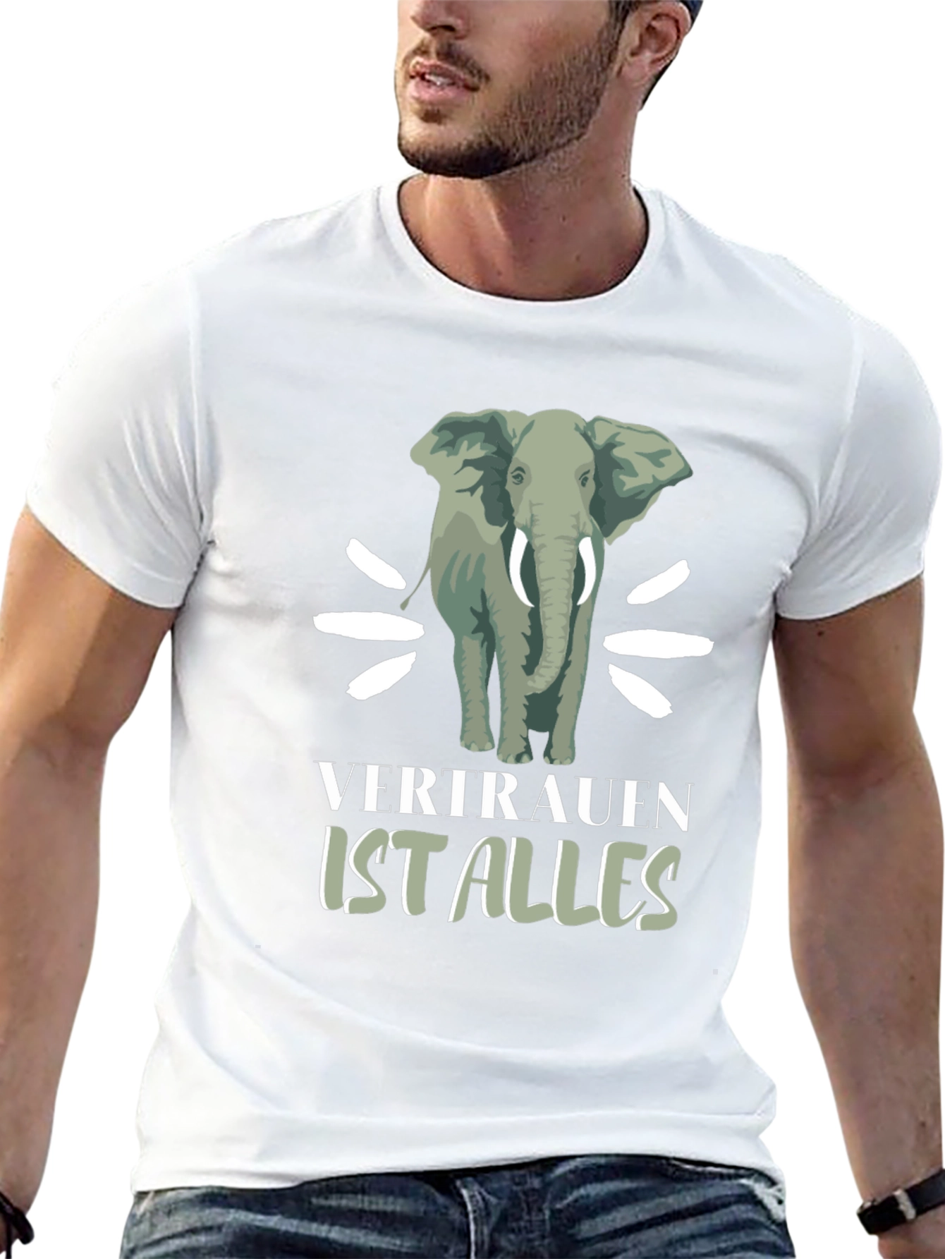 Elephant Graphic Tee - Vertrauen Ist Alles