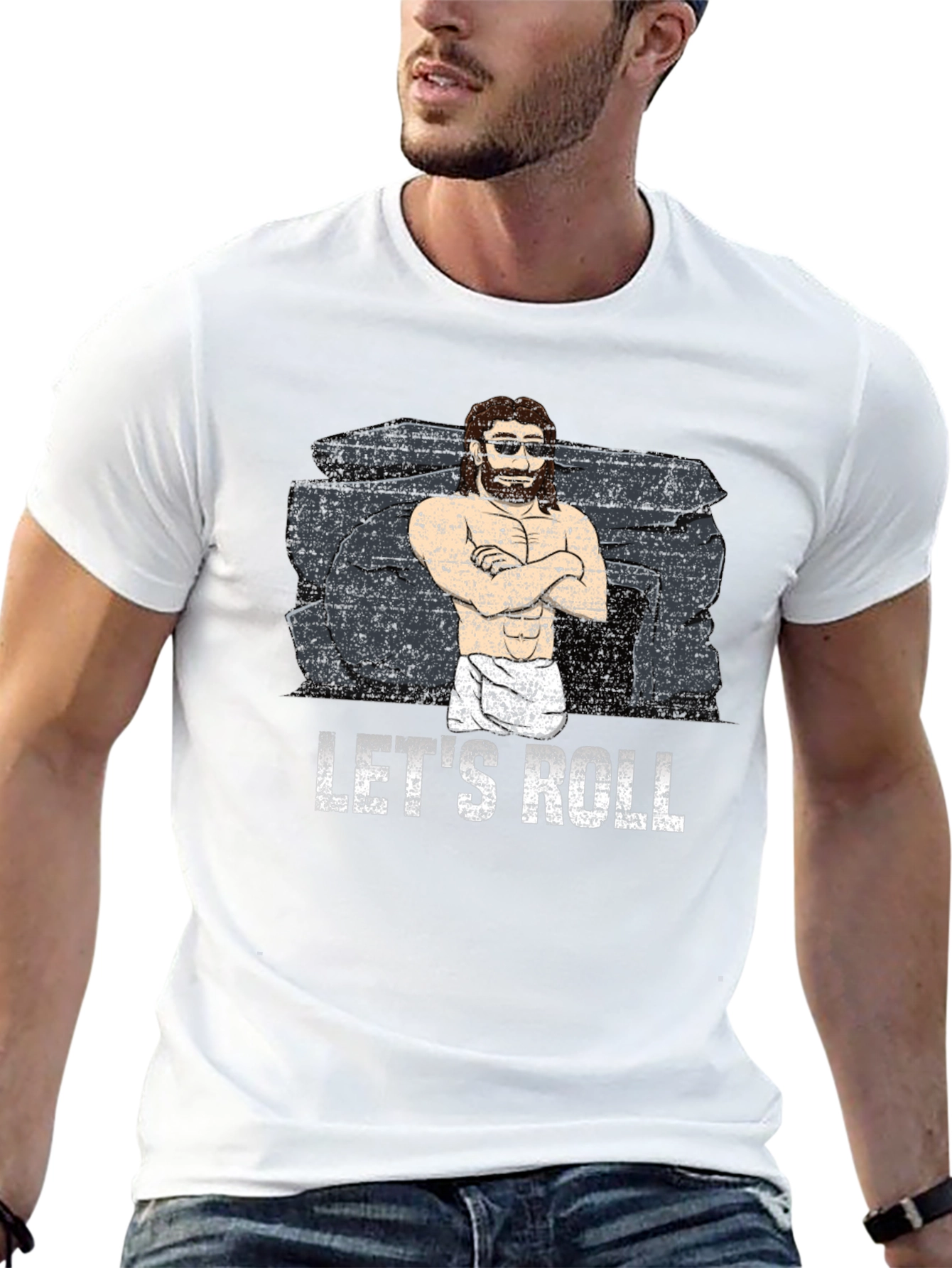 Lets Roll Graphic T-Shirt - Black Cotton Tee