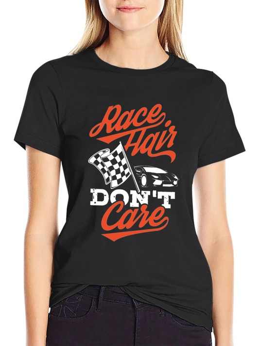 Race Hair Dont Care Black T-Shirt