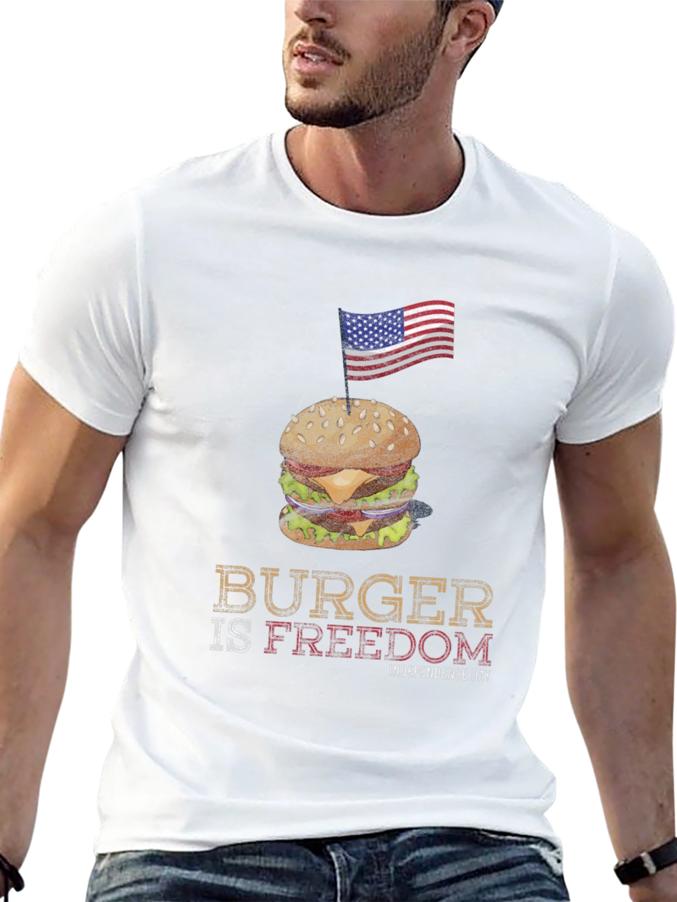 Burger is Freedom Independence Day T-Shirt