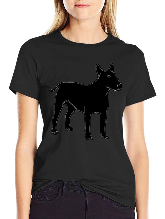 Dog Graphic T-Shirt - Black