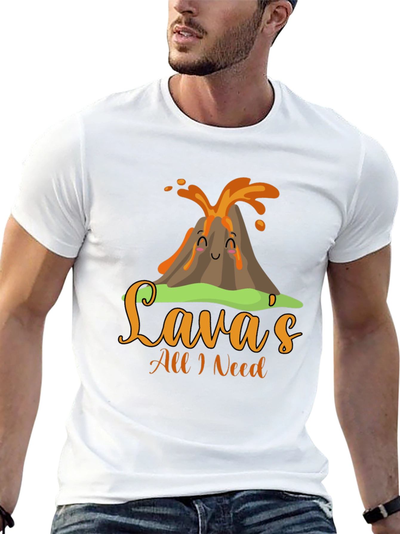 Funny Lavas All I Need Volcano T-Shirt