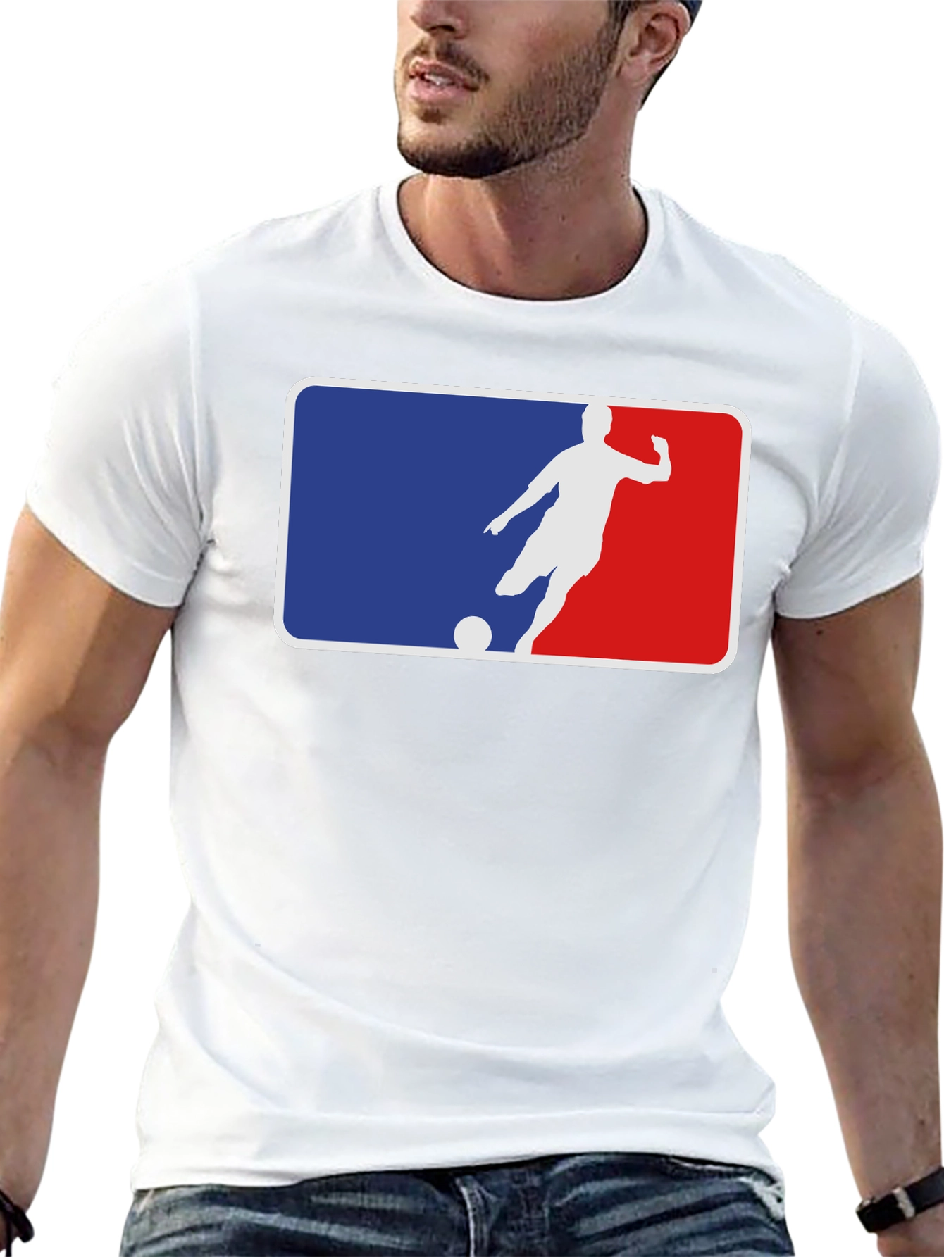 Soccer Player Silhouette T-Shirt