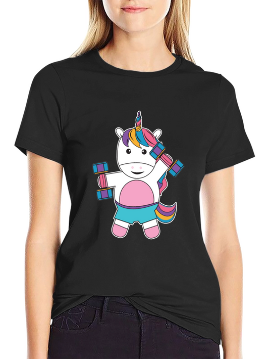 Unicorn Workout T-Shirt - Gym Fun!