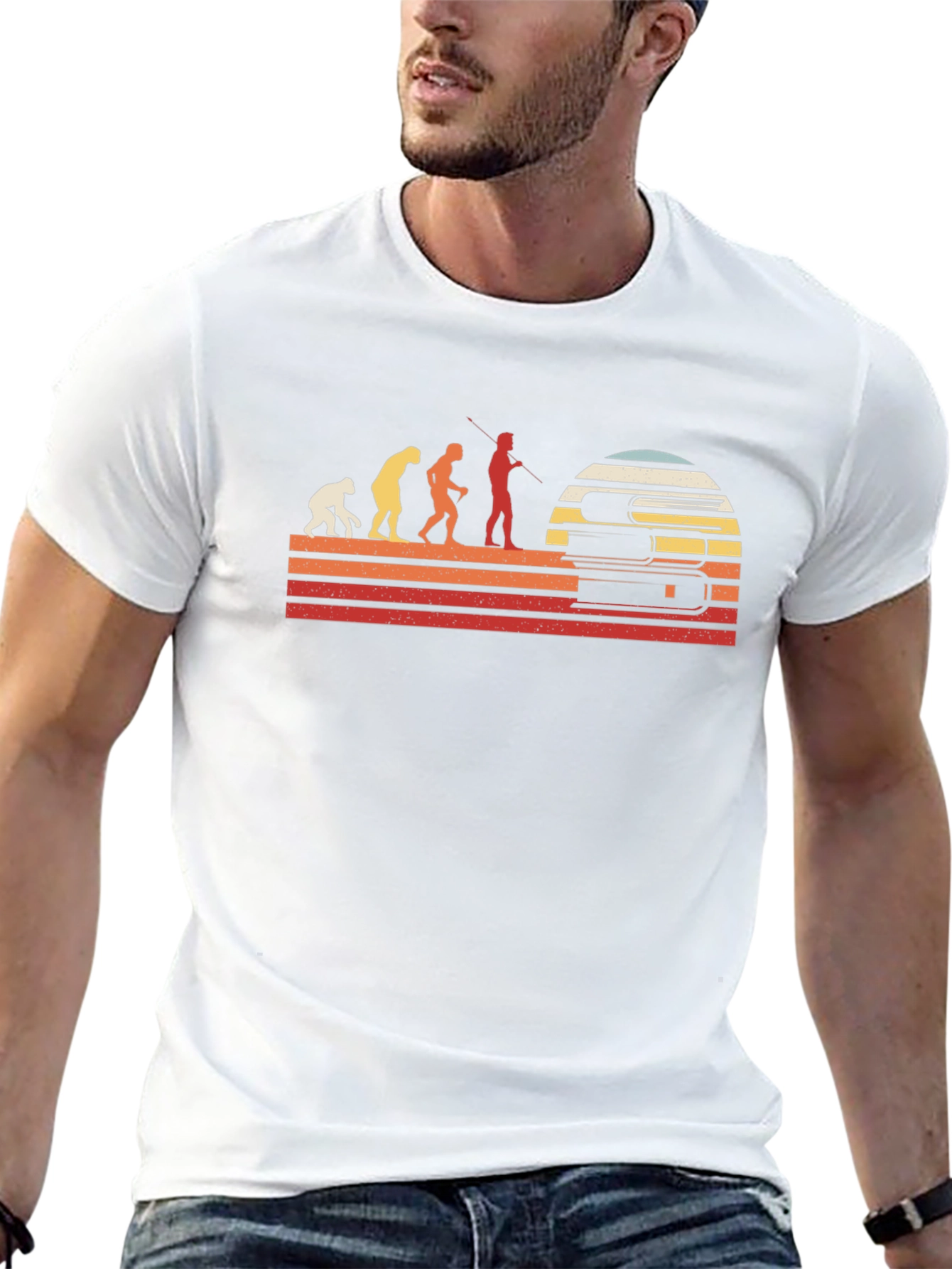 Evolution of Reader T-Shirt - Black Retro Design