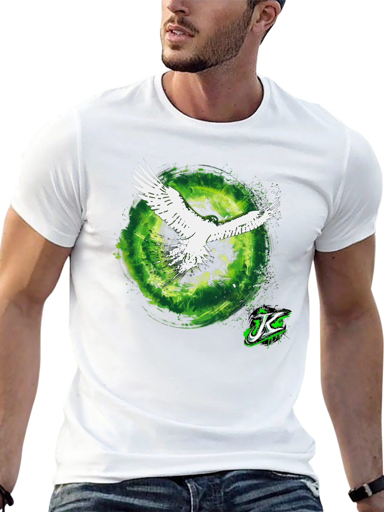 Eagle Portal Graphic Tee - Cool Black T-Shirt