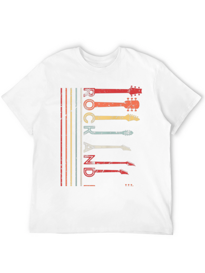 Retro Rock and Roll Guitar T-Shirt