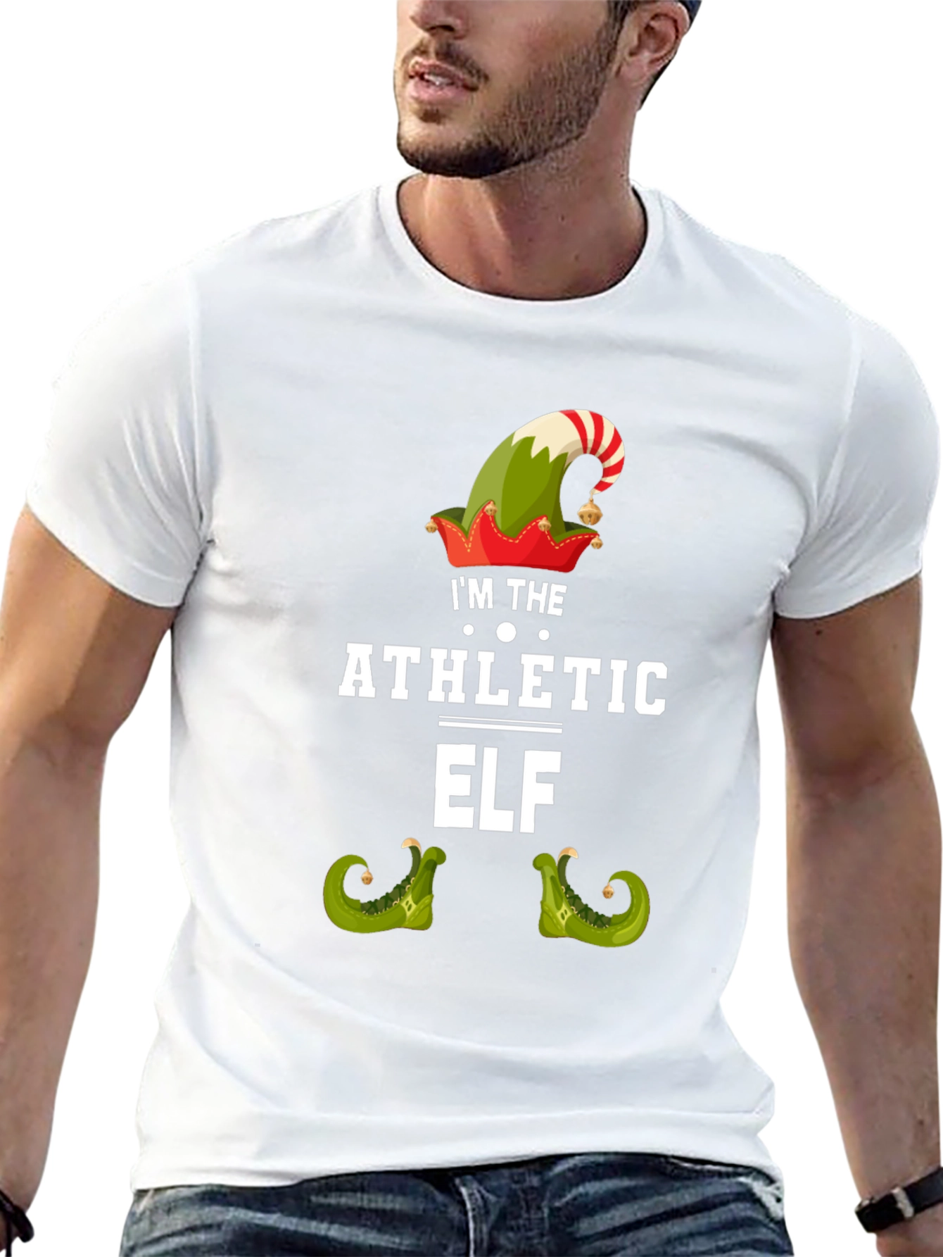 Athletic Elf Christmas T-Shirt