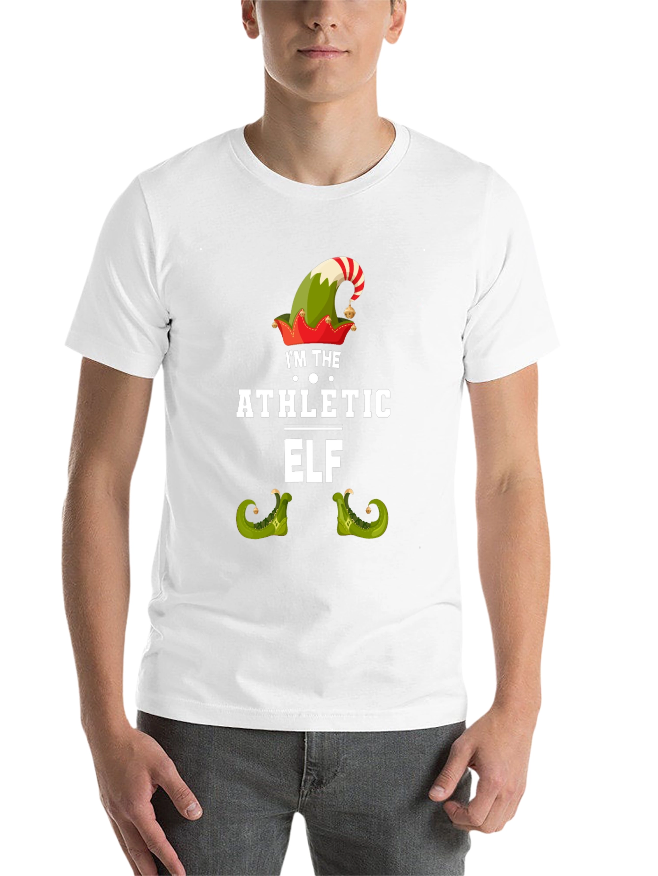 Athletic Elf Christmas T-Shirt