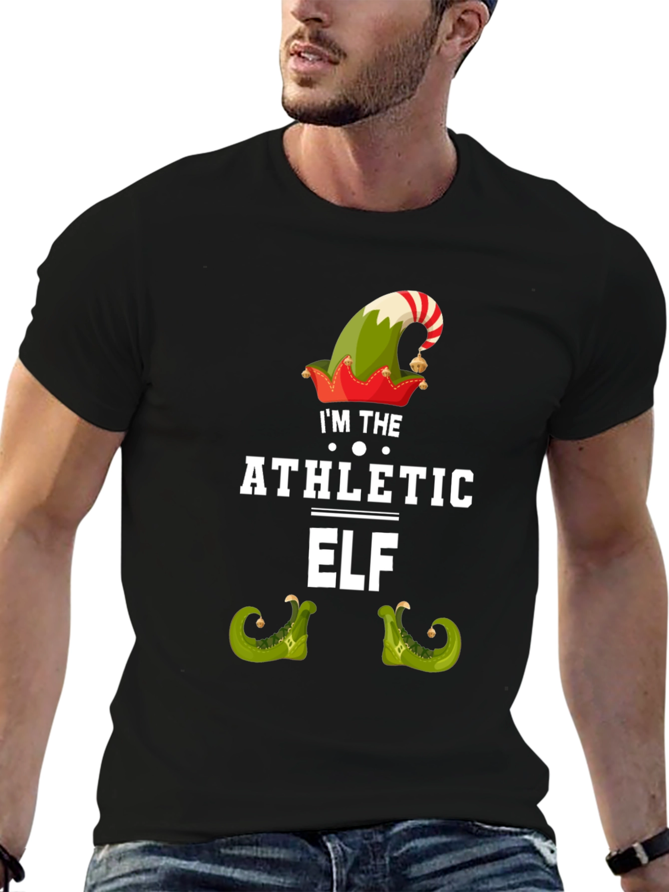 Athletic Elf Christmas T-Shirt