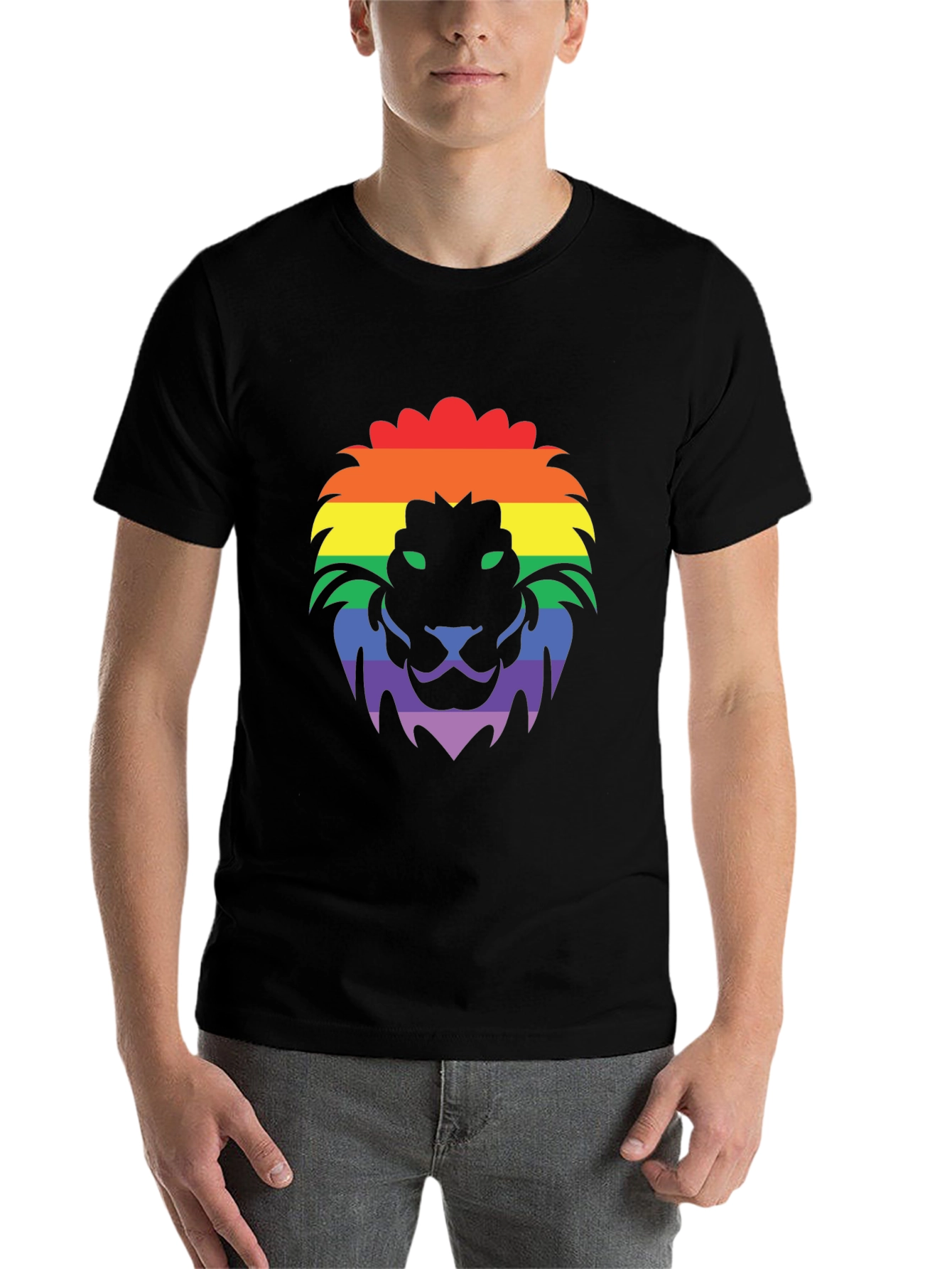 Rainbow Lion Graphic T-Shirt - Pride Apparel