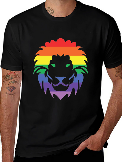 Rainbow Lion Graphic T-Shirt - Pride Apparel