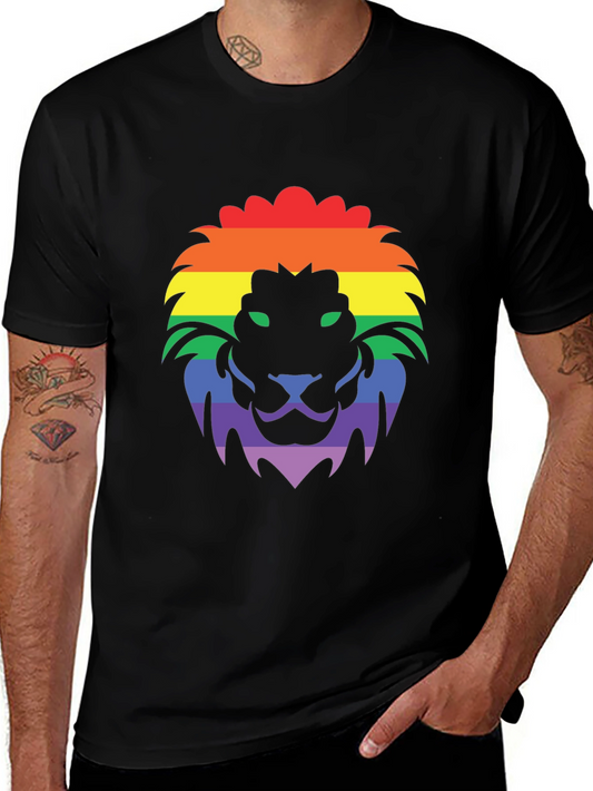 Rainbow Lion Graphic T-Shirt - Pride Apparel