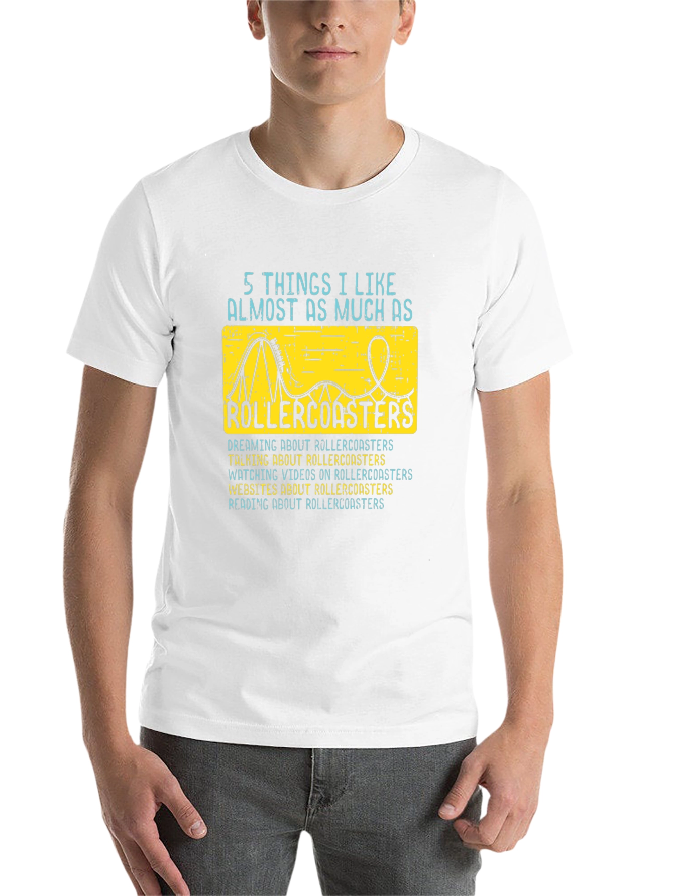 Rollercoaster Lover T-Shirt - 5 Things I Like
