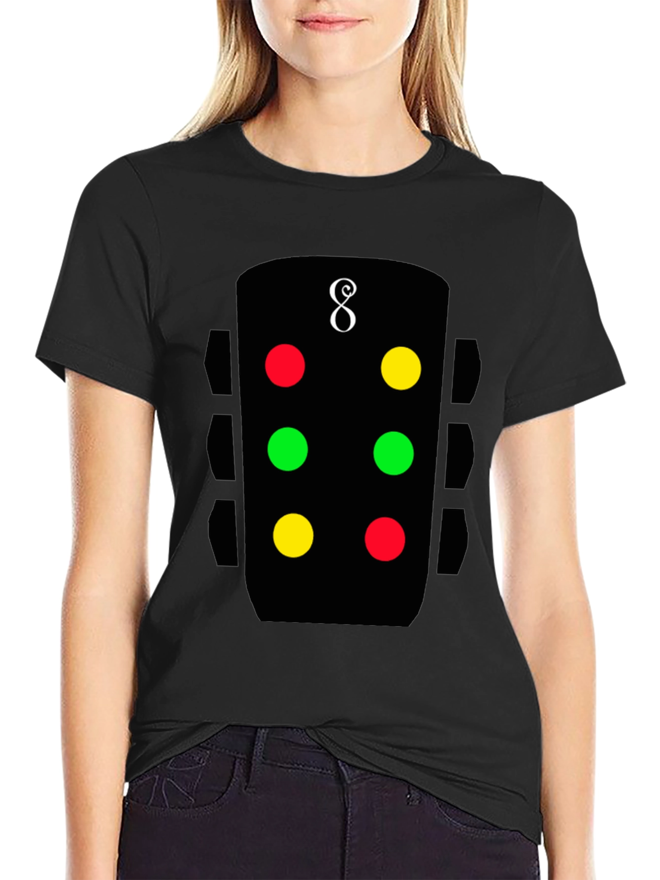 8-Ball Inspired Graphic Tee - Funky & Stylish