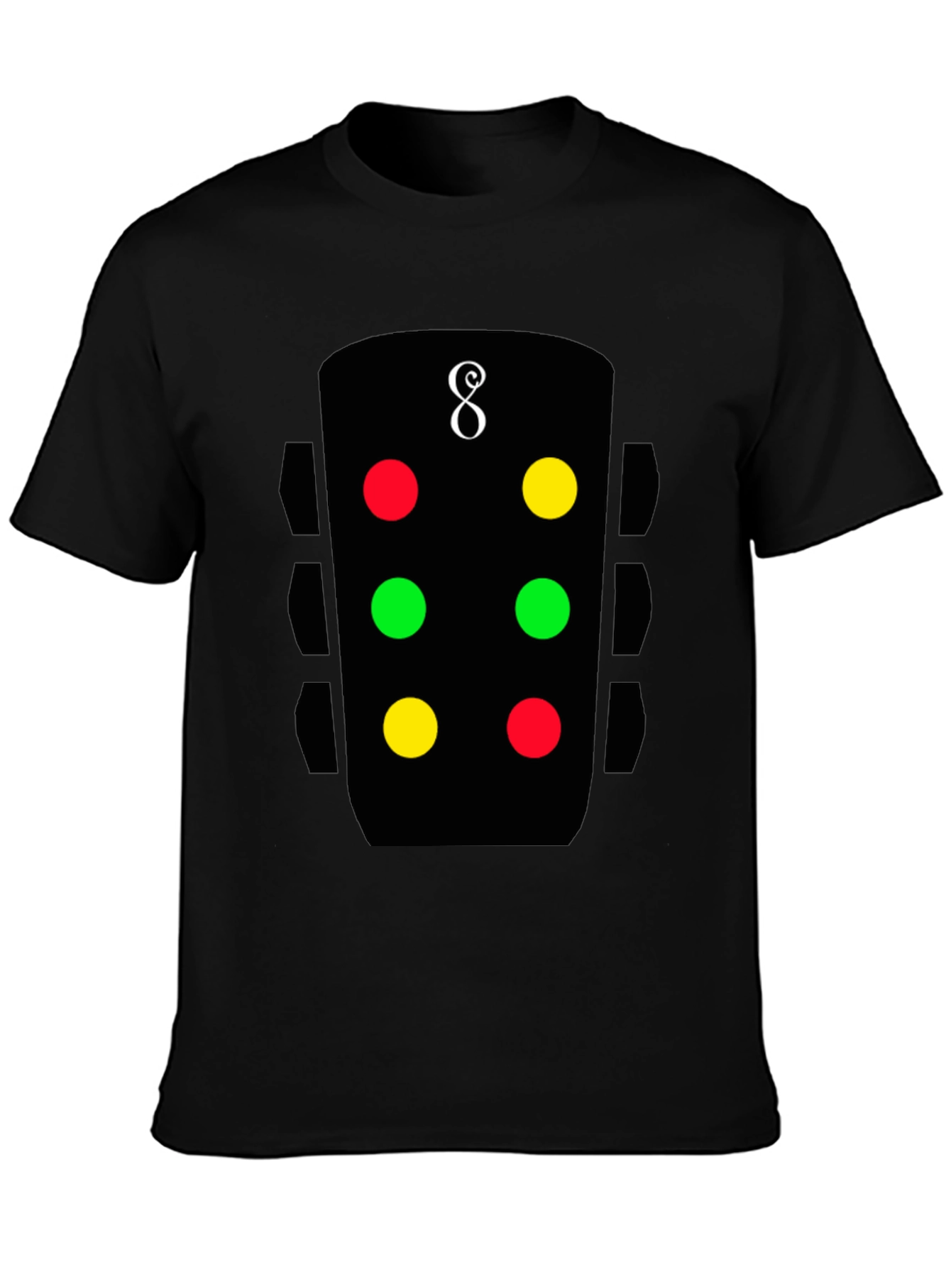 8-Ball Inspired Graphic Tee - Funky & Stylish