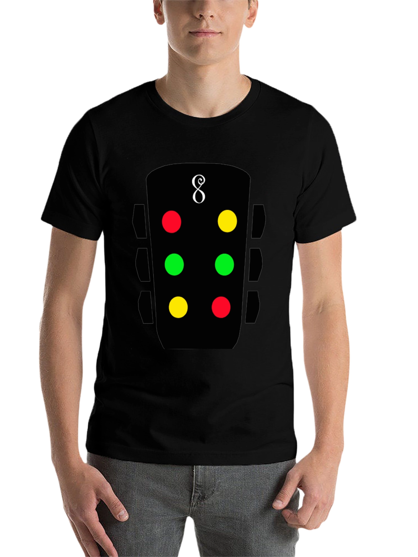 8-Ball Inspired Graphic Tee - Funky & Stylish