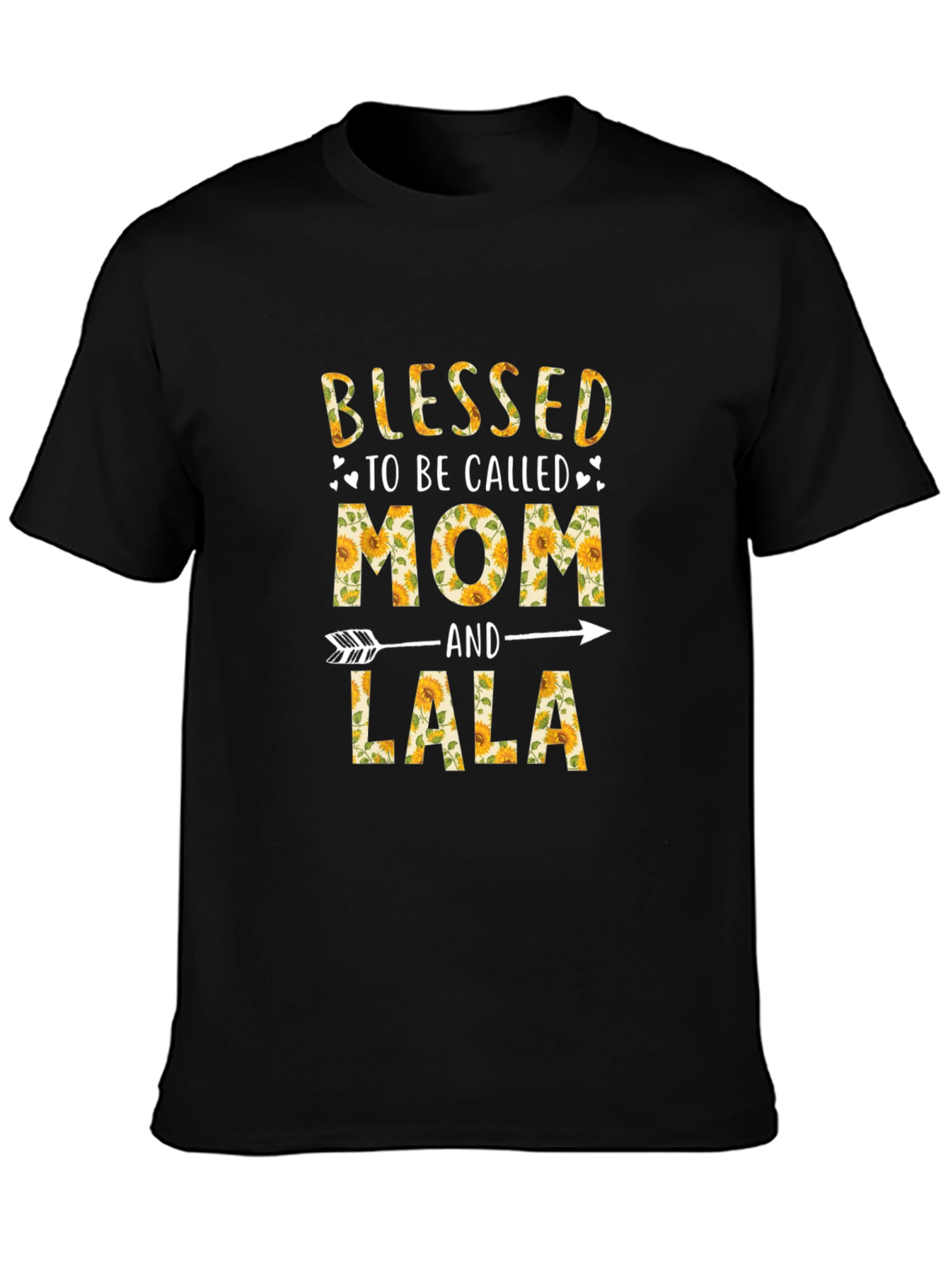Blessed Mom and Lala Sunflower Graphic T-Shirt