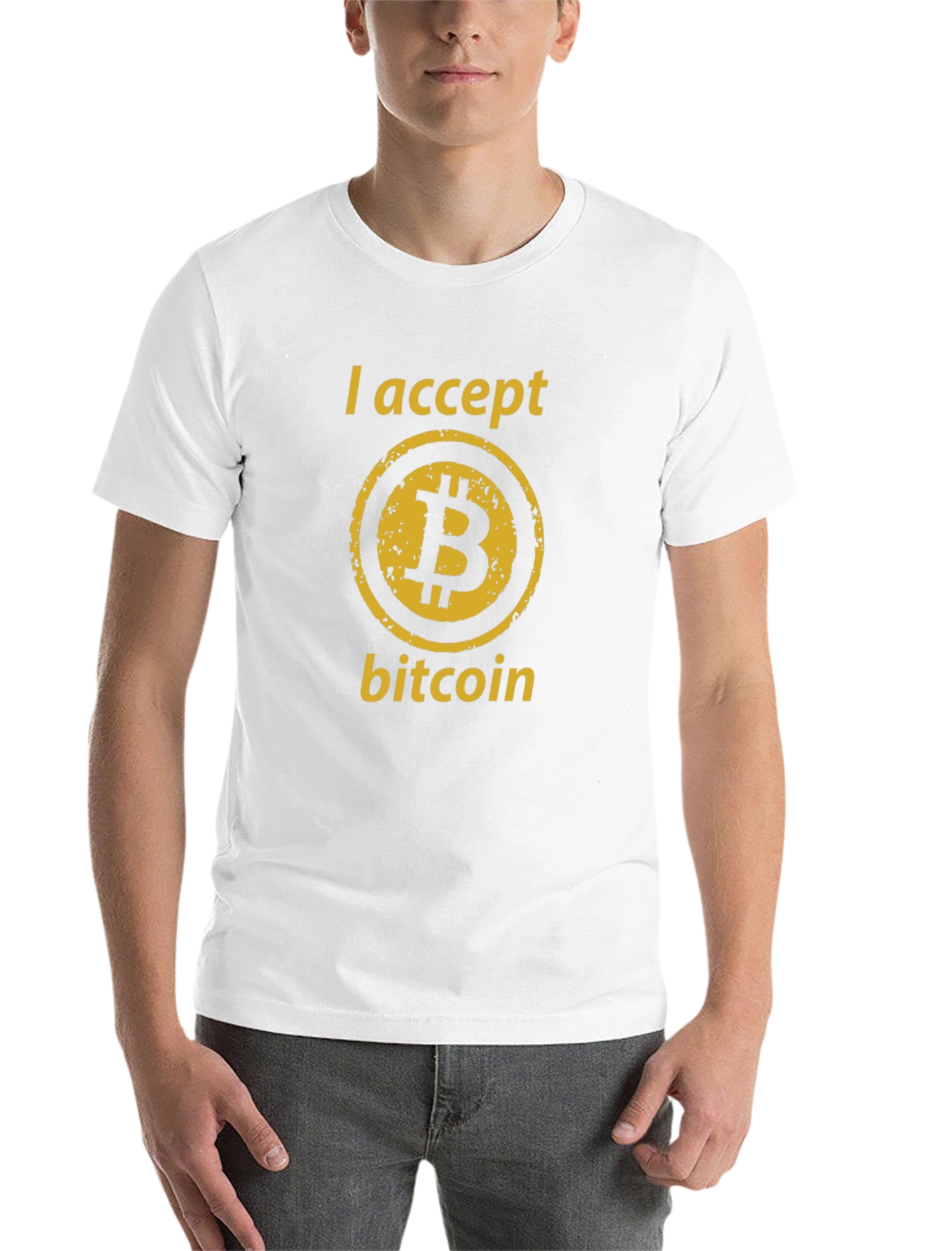 I Accept Bitcoin T-Shirt - Crypto Currency Tee