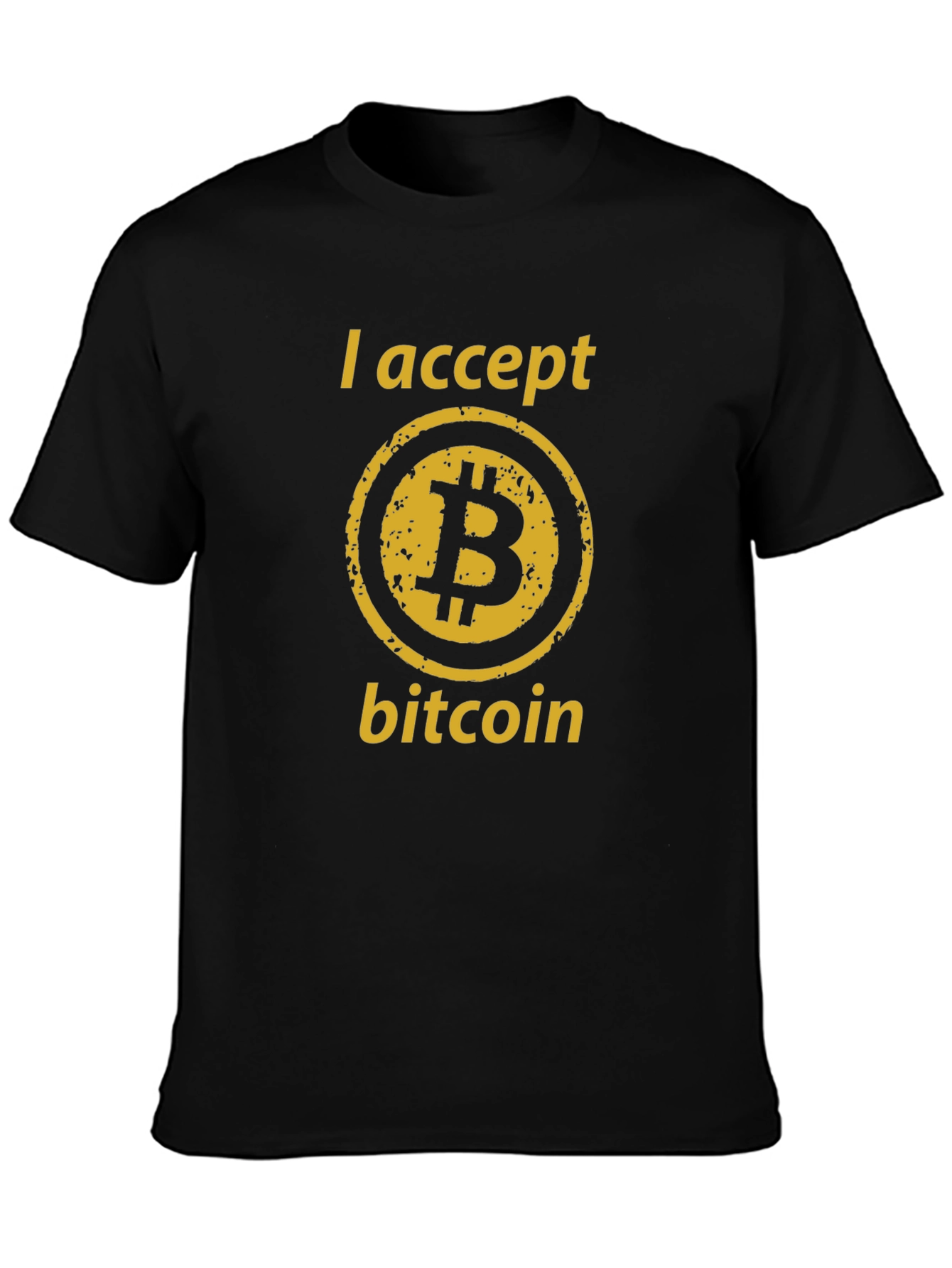 I Accept Bitcoin T-Shirt - Crypto Currency Tee