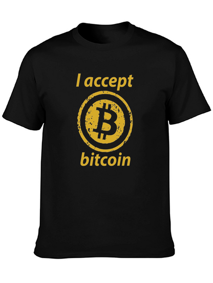 I Accept Bitcoin T-Shirt - Crypto Currency Tee