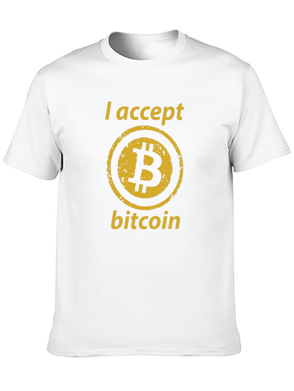 I Accept Bitcoin T-Shirt - Crypto Currency Tee