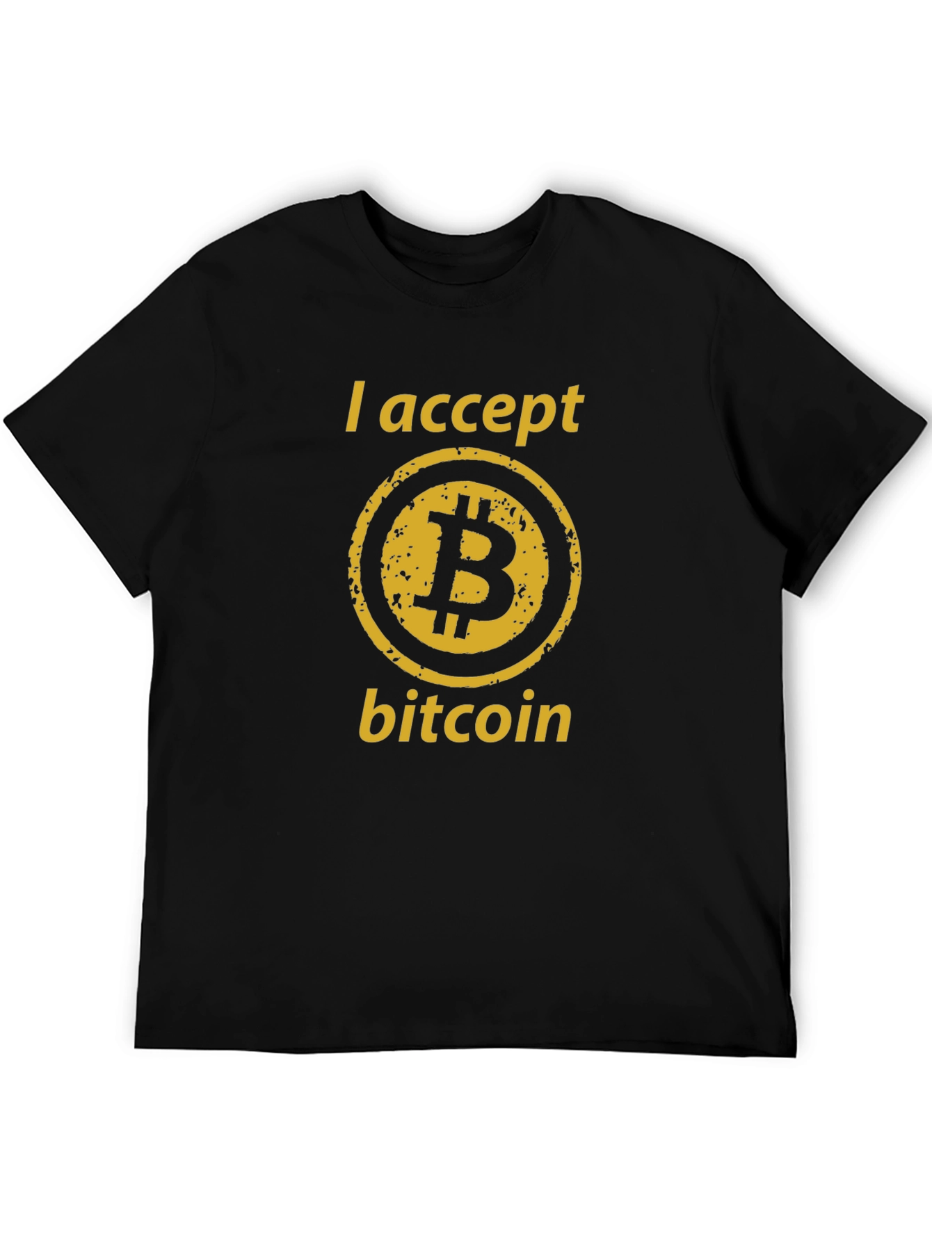 I Accept Bitcoin T-Shirt - Crypto Currency Tee