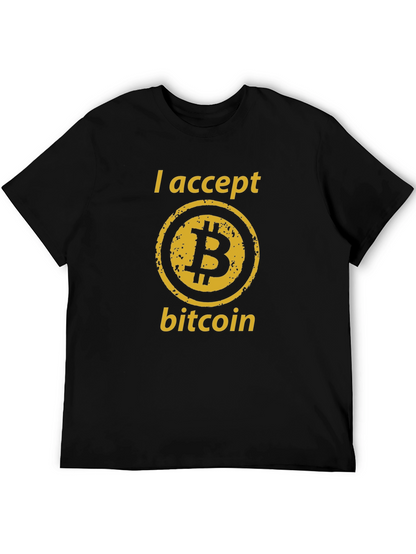 I Accept Bitcoin T-Shirt - Crypto Currency Tee