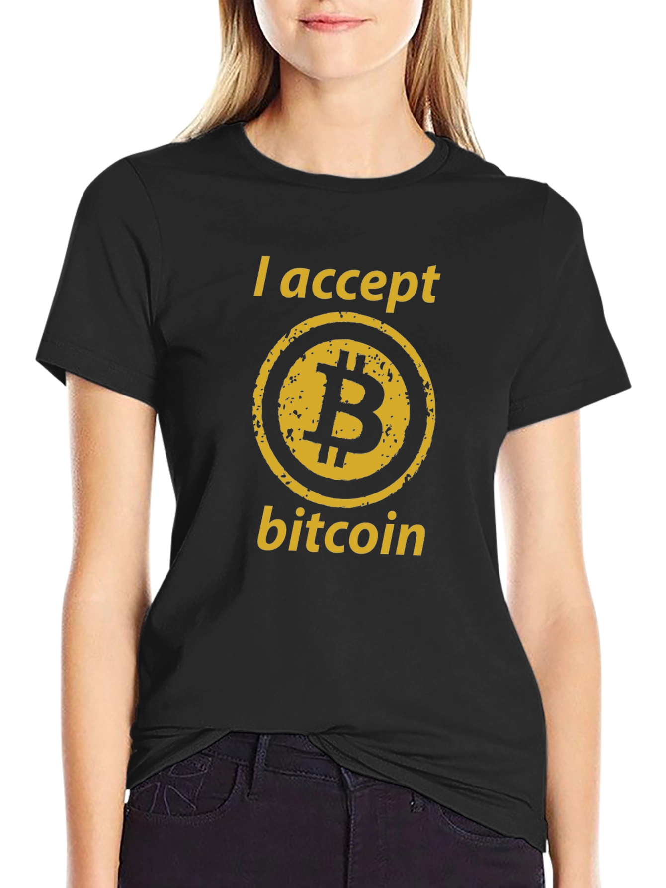 I Accept Bitcoin T-Shirt - Crypto Currency Tee