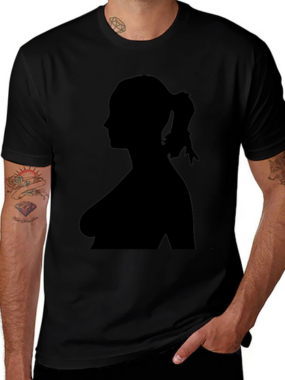 Silhouette Woman Graphic Tee - Classic Black T-Shirt