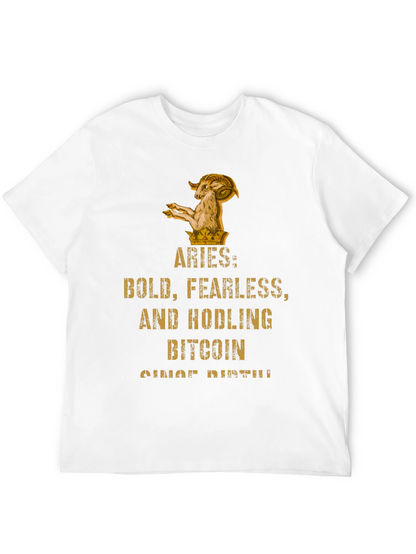Aries Bitcoin HODLer T-Shirt - Bold & Fearless