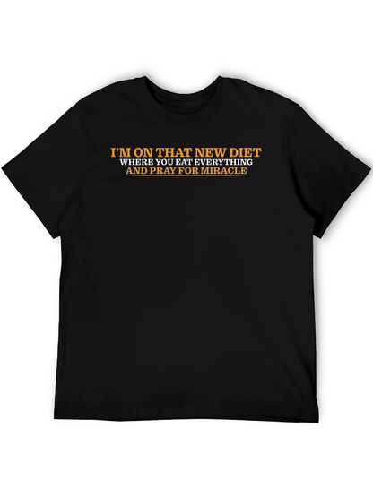Funny Diet T-Shirt - Eat Everything and Pray