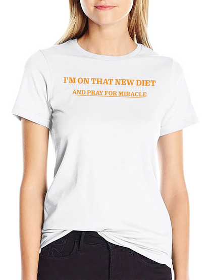 Funny Diet T-Shirt - Eat Everything and Pray
