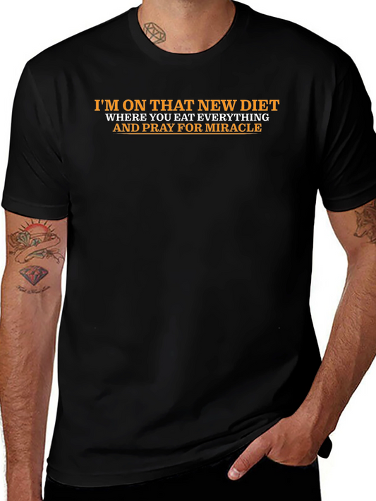Funny Diet T-Shirt - Eat Everything and Pray