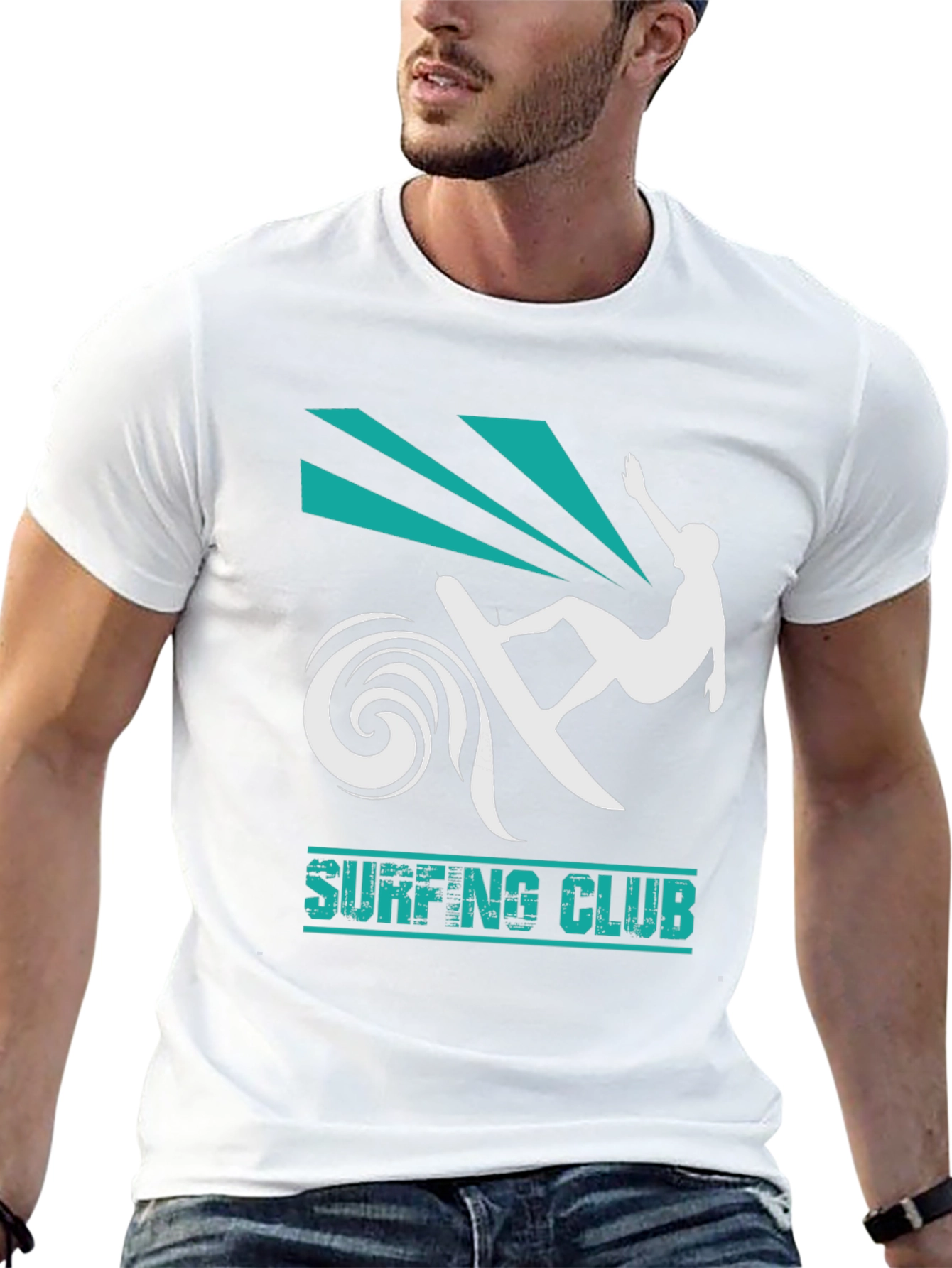 Surfing Club Black T-Shirt