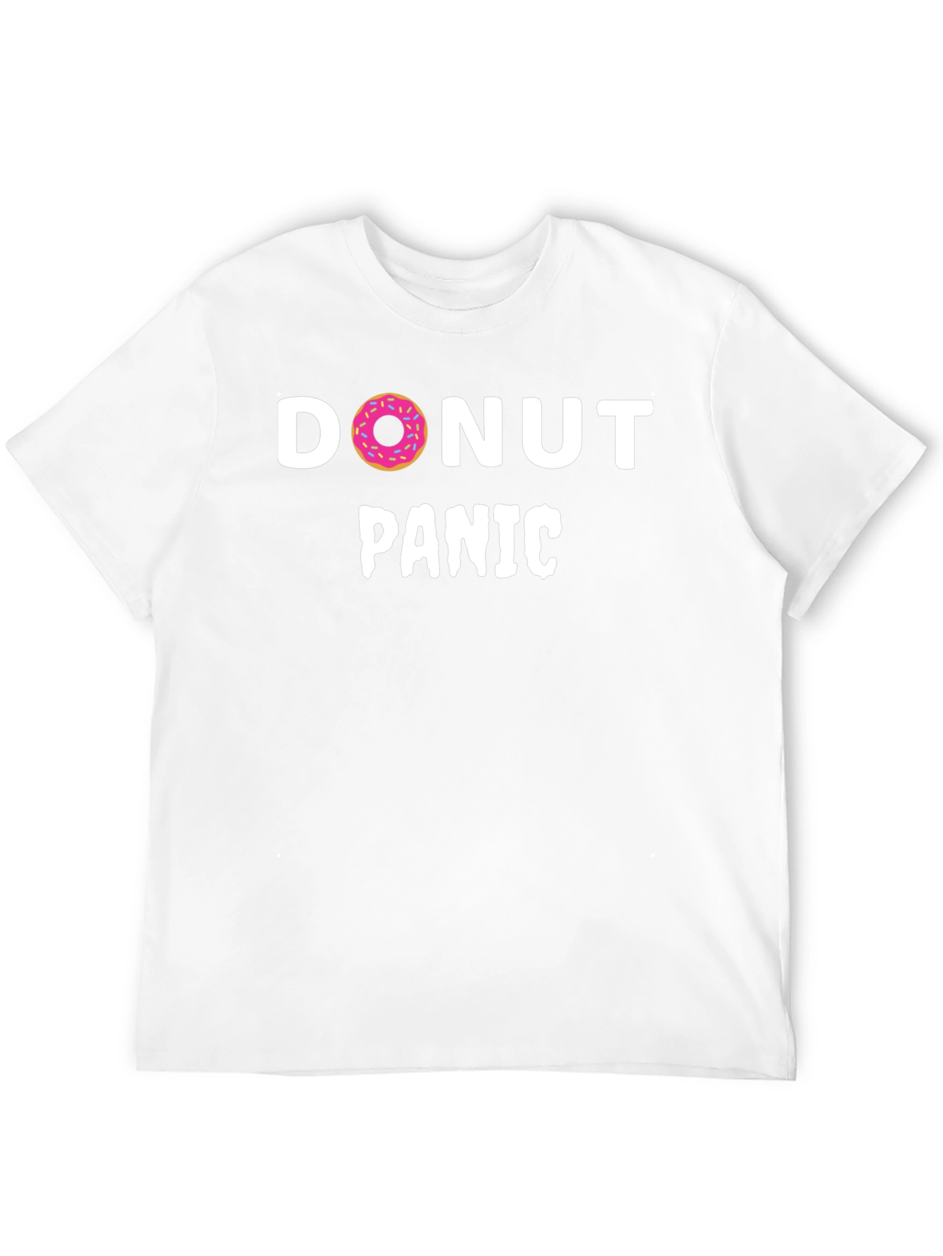 Donut Panic T-Shirt - Funny Graphic Tee