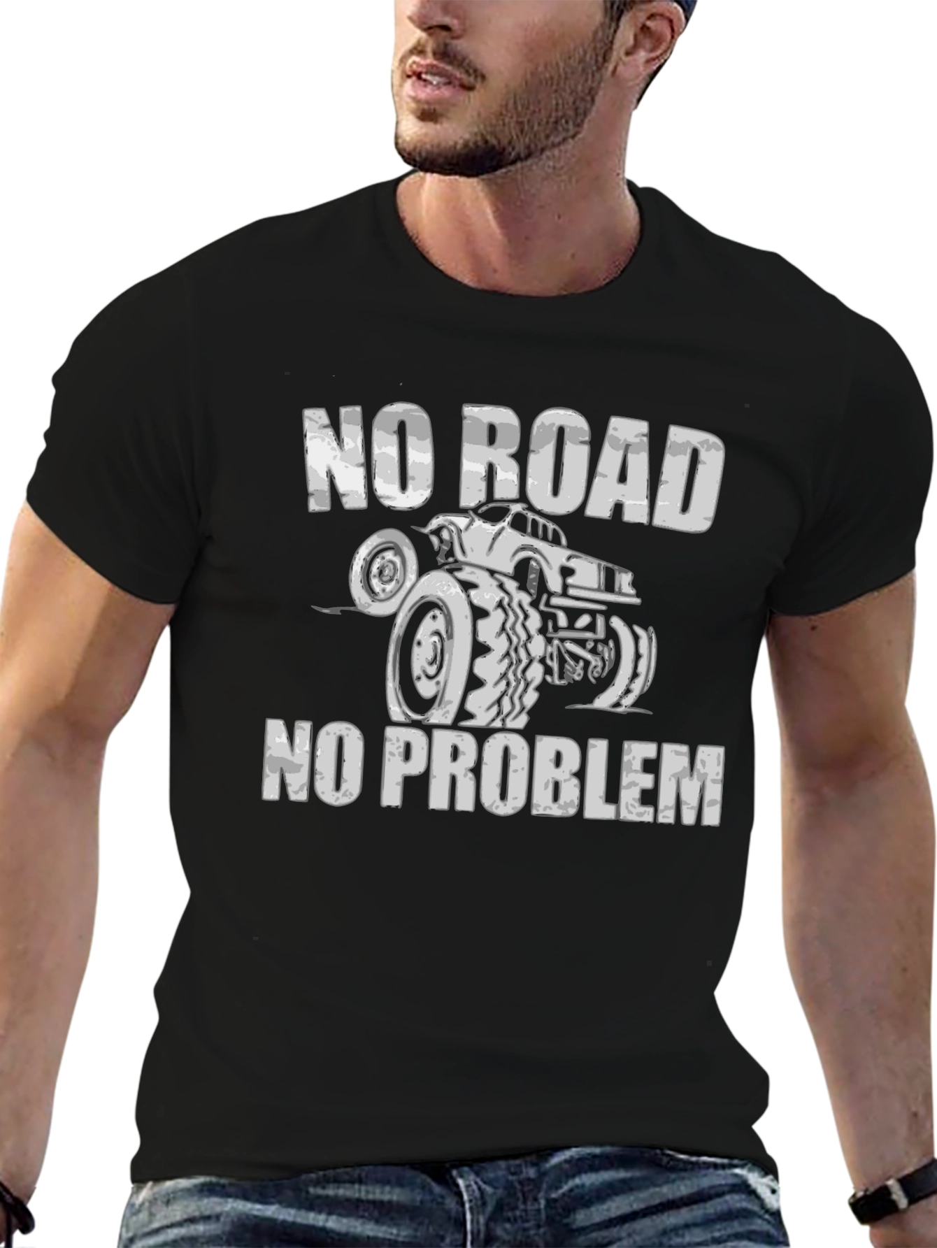 No Road No Problem Monster Truck T-Shirt