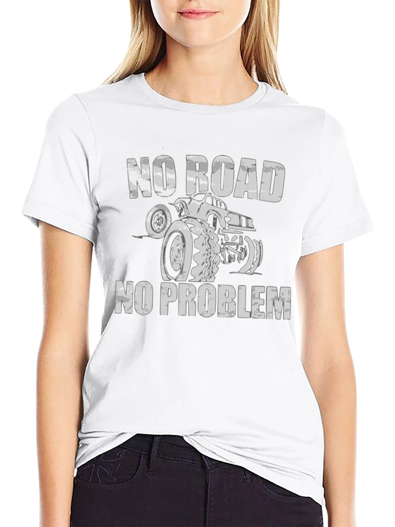 No Road No Problem Monster Truck T-Shirt